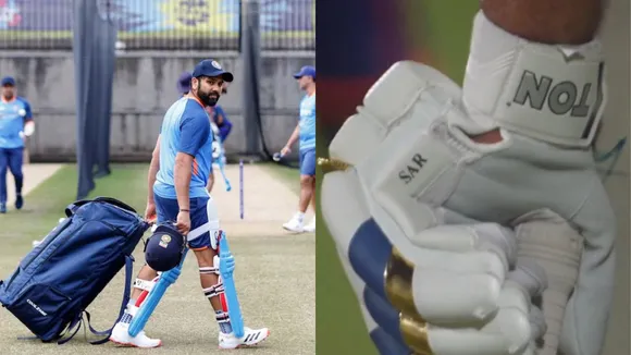 rohit sharma gloves viral