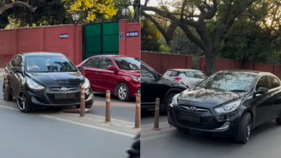 Viral car stunt video on social media
