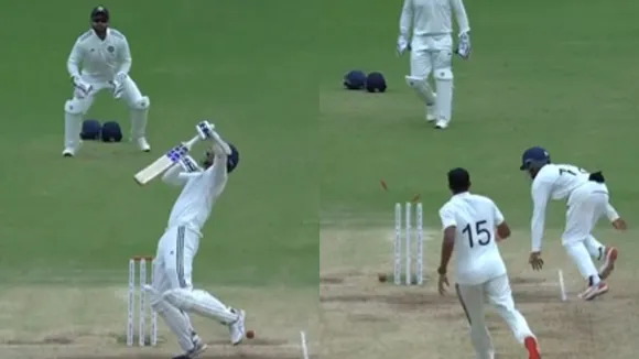 Duleep Trophy: Akash Deep run out by Musheer Khan watch viral video  