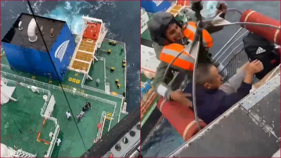 Indian Navy Saved Chinese Man