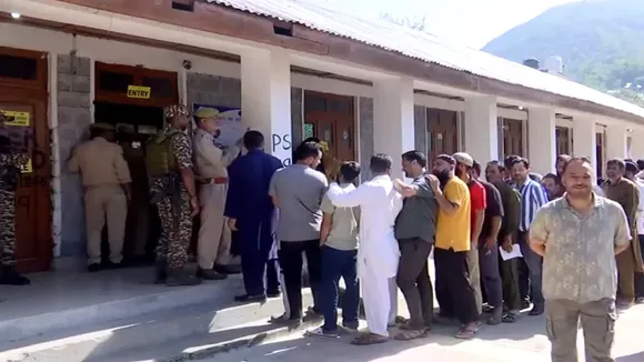 Voting in Jammu Kashmir