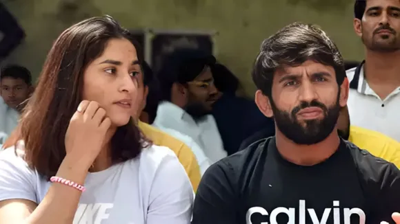 Vinesh Phogat and Bajrang Punia