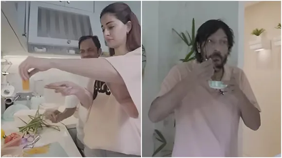 Ananya Panday cooking