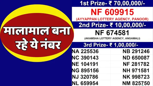 Kerala Lottery First Price Announced