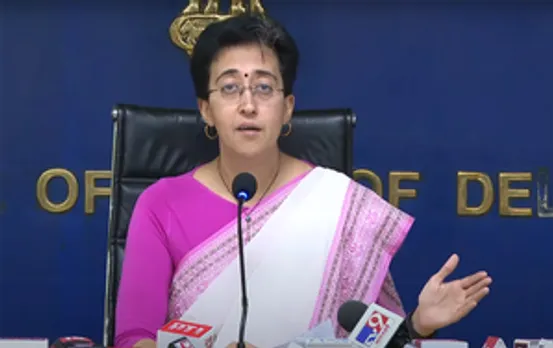 New Delhi : Delhi Minister and AAP leader Atishi Singh addresses a press conference