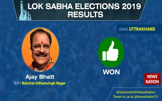 Nainital lok sabha election result 2019: पूर्व सीएम हरीश रावत को BJP के अजय भट्ट ने हराया