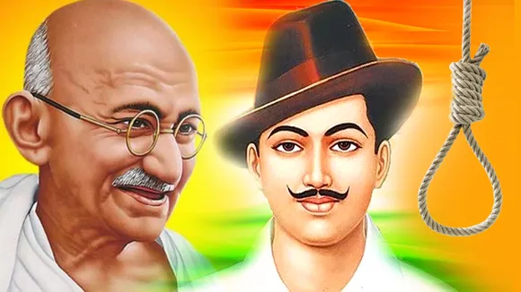 gandhi ji, bhagat singh