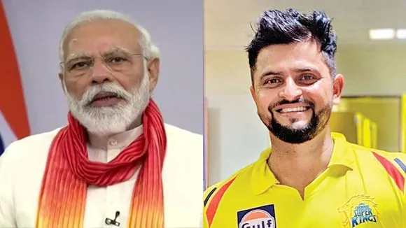 Pm Modi And Suresh Raina