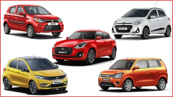 Maruti Suzuki Alto, Hyundai Grand i10, Swift, Wagon R, Tata Tiago