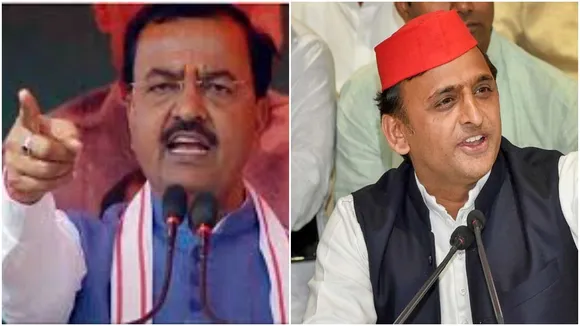 Keshav Maurya and Akhilesh Yadav