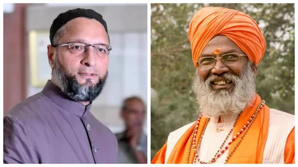 Asaduddin Owaisi and sakshi Maharaj