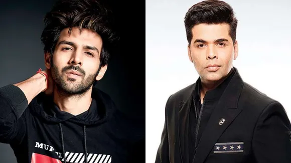 Kartik Aaryan and Karan Johar