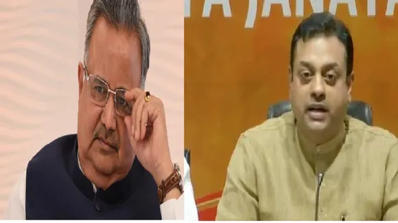 Raman Singh and BJP leader Sambit Patra