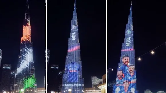 team india burj khalifa