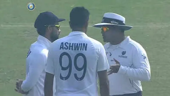 Why was Ashwin coming between the umpire and the batsman