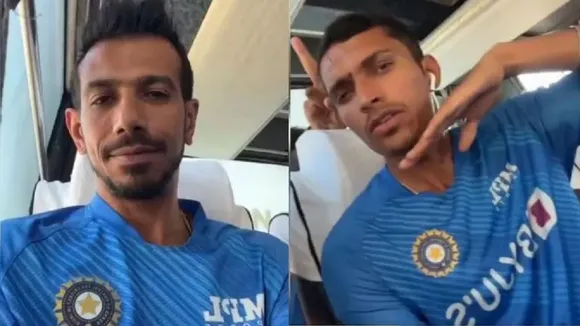 yuzvendra chahal video is going viral pushpa movie india vs srilanka