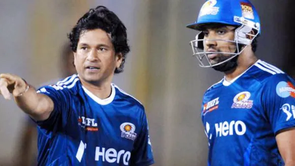 Sachin Tendulkar and Rohit Sharma