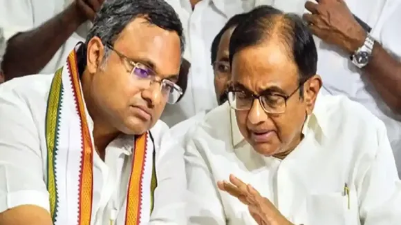 Karti Chidambaram  P Chidambaram