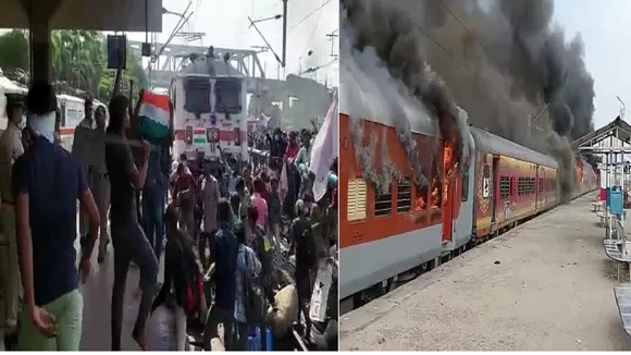 tRAIN bURNT IN bIHAR