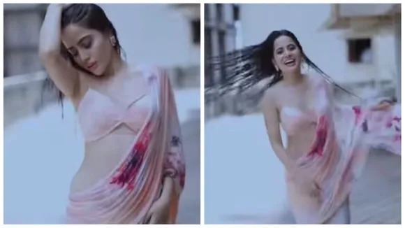 urfi saree video