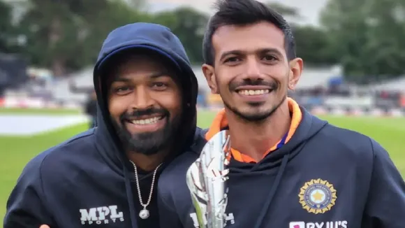 Hardik pandya and Yuzvendra chahal