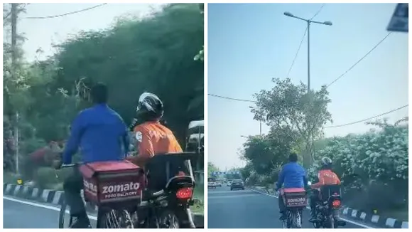 Swiggy Boy Helped Zomato Boy