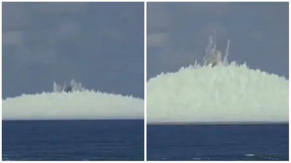 A Nuclear Bomb Being Detonated Underwater Viral Video