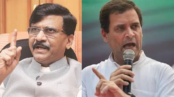 Sanjay Raut and Rahul Gandhi