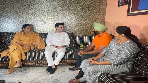 Raghav Chadha met with Arshdeep Singh s family