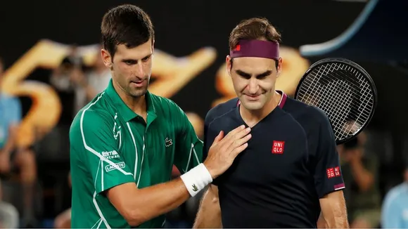 Roger Federer and Novak Djokovic