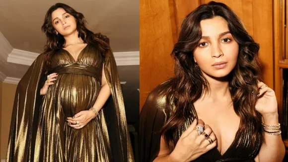 alia bhatt metallic gown