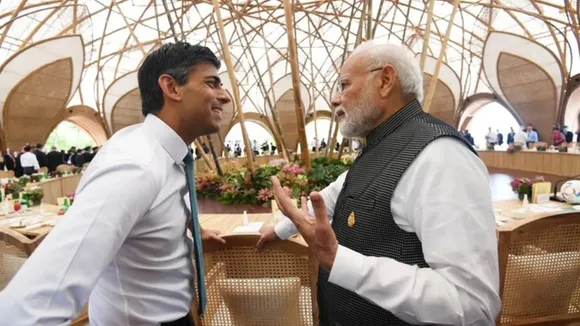 rishi sunak with PM modi