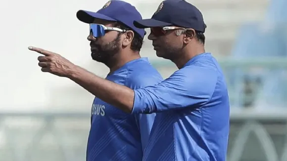 Rohit Sharma and Rahul Dravid