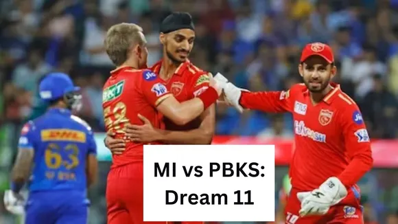 ipl 2023 mi vs pbks dream 11 team today match update in hindi