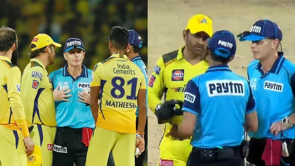 ipl 2023 MS Dhoni argued with the umpire