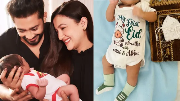 gauhar khan baby first eid