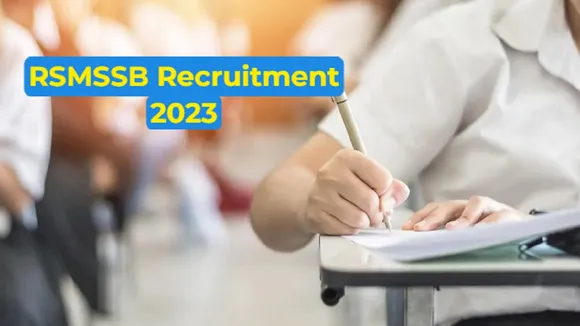 RSMSSB Recruitment 2023