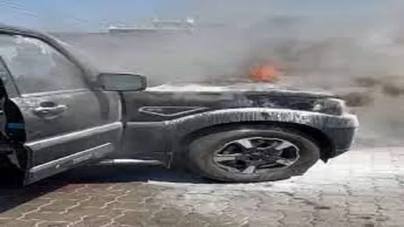 Vehicle Fire in Kota