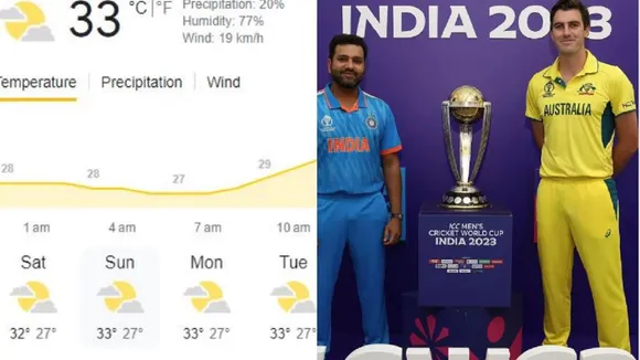 IND vs AUS Weather Forecast