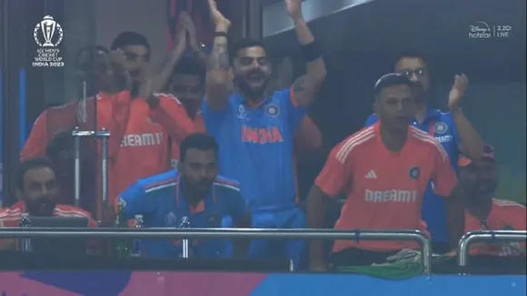 virat kohli kl rahul reaction viral on rohit sharma century