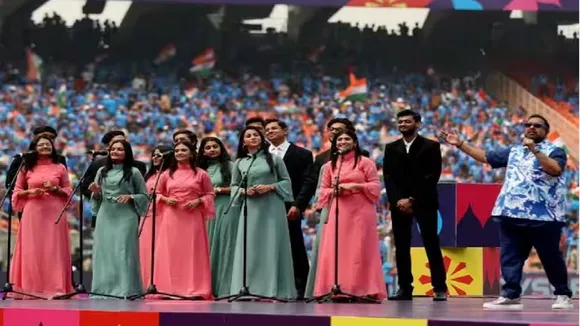 world cup 2023 ind vs pak grand ceremony performance