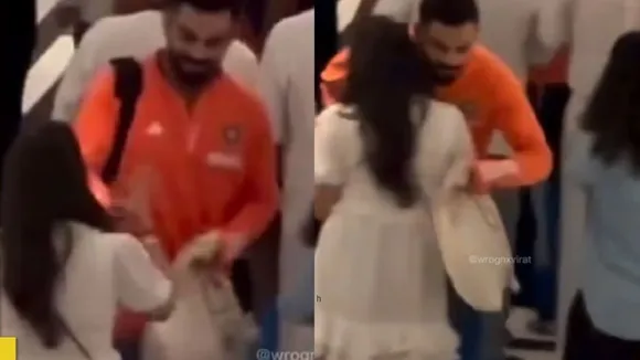 ind vs pak virat kohli hugged rohit sharma wife ritika sajdeh