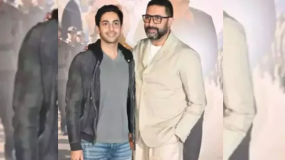 Abhishek Bachchan and Agastya Nanda