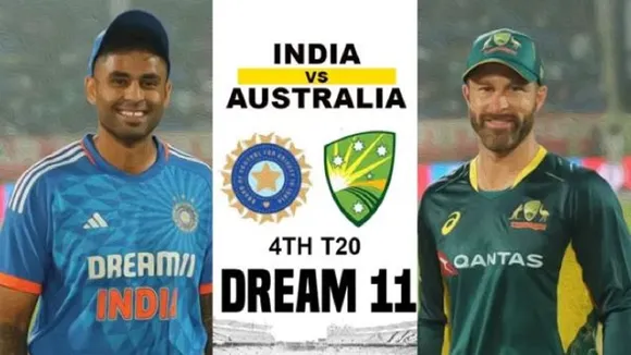 IND vs AUS 4th T20 Dream11 Prediction