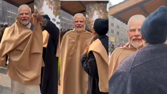 pm modi cutout video viral