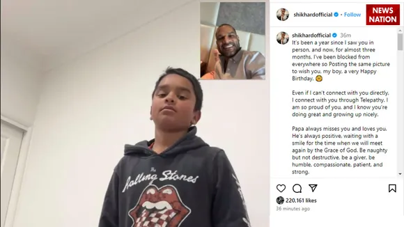 shikhar dhawan wrote a emotional post on his son oravar birthday