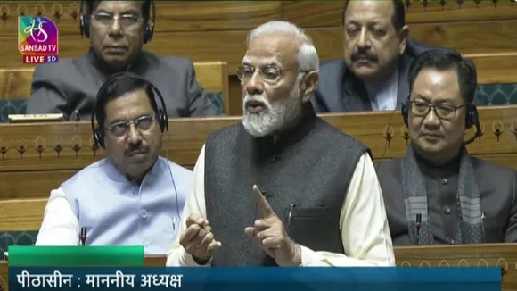 PM Modi in Lok Sabha