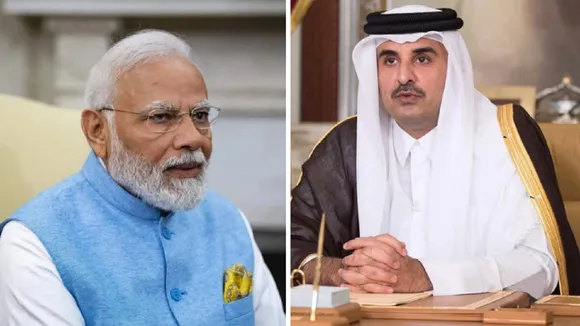 PM Modi and Amir Sheikh Tamim