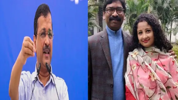 arvind kejriwal and kalpana soren