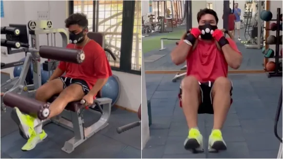 rishabh pant share gym video before ipl 2024